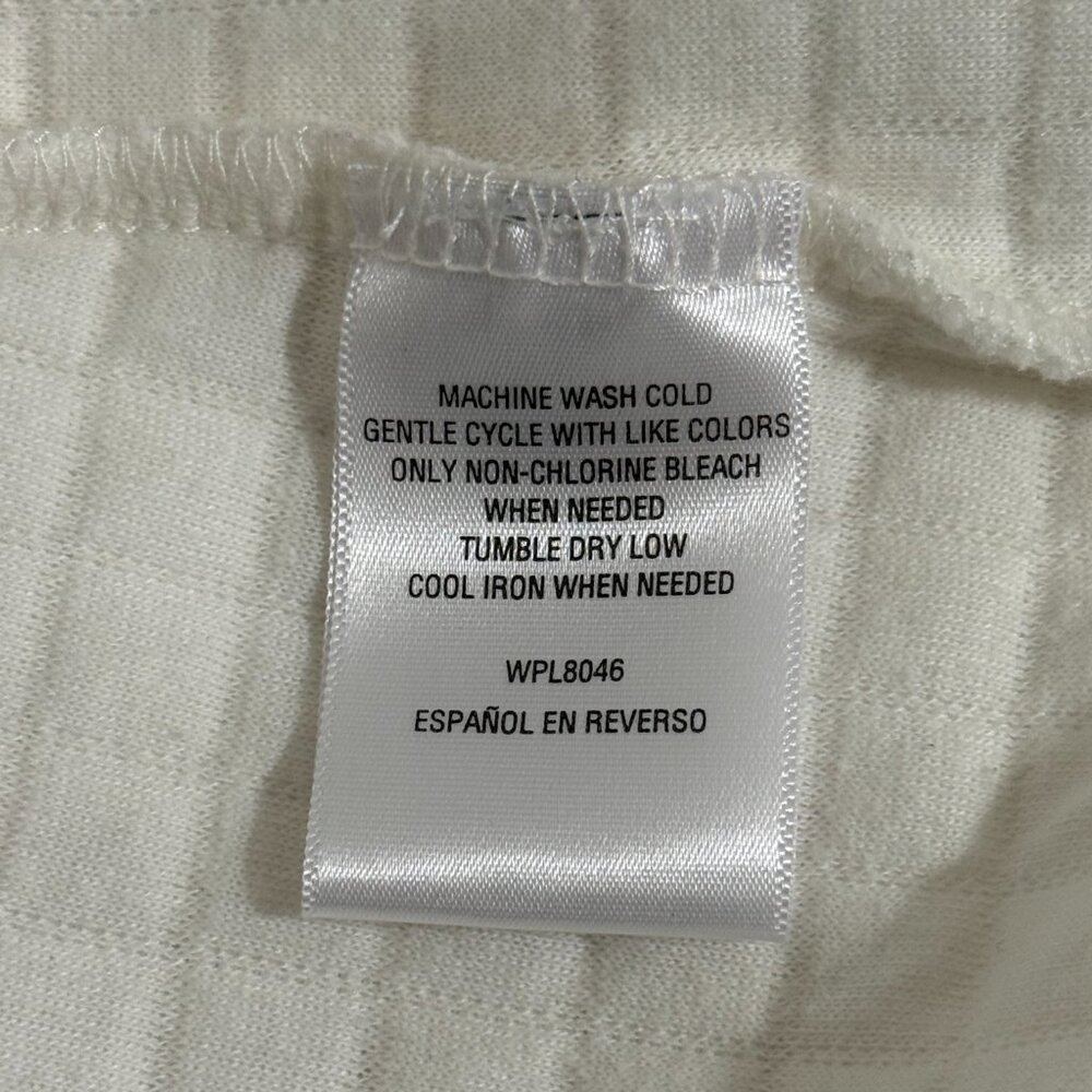 Quilted Zip Front Jacket Ivory Large - Picture 7 of 7